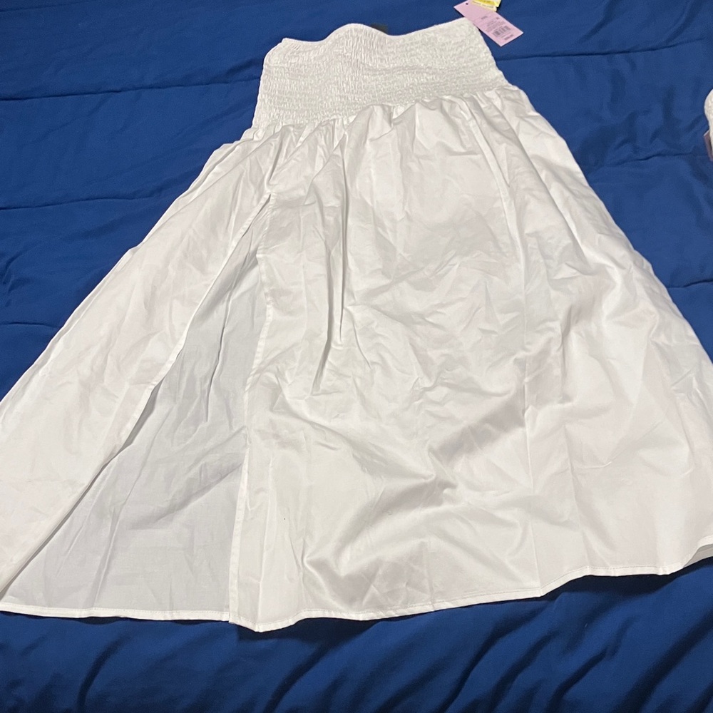 Wild Fable Strapless White Midi Dress